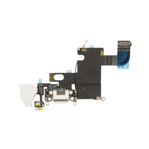 iPhone 6 Ladeport, Mikrofon og Audio Jack Flex Kabel (Hvit)